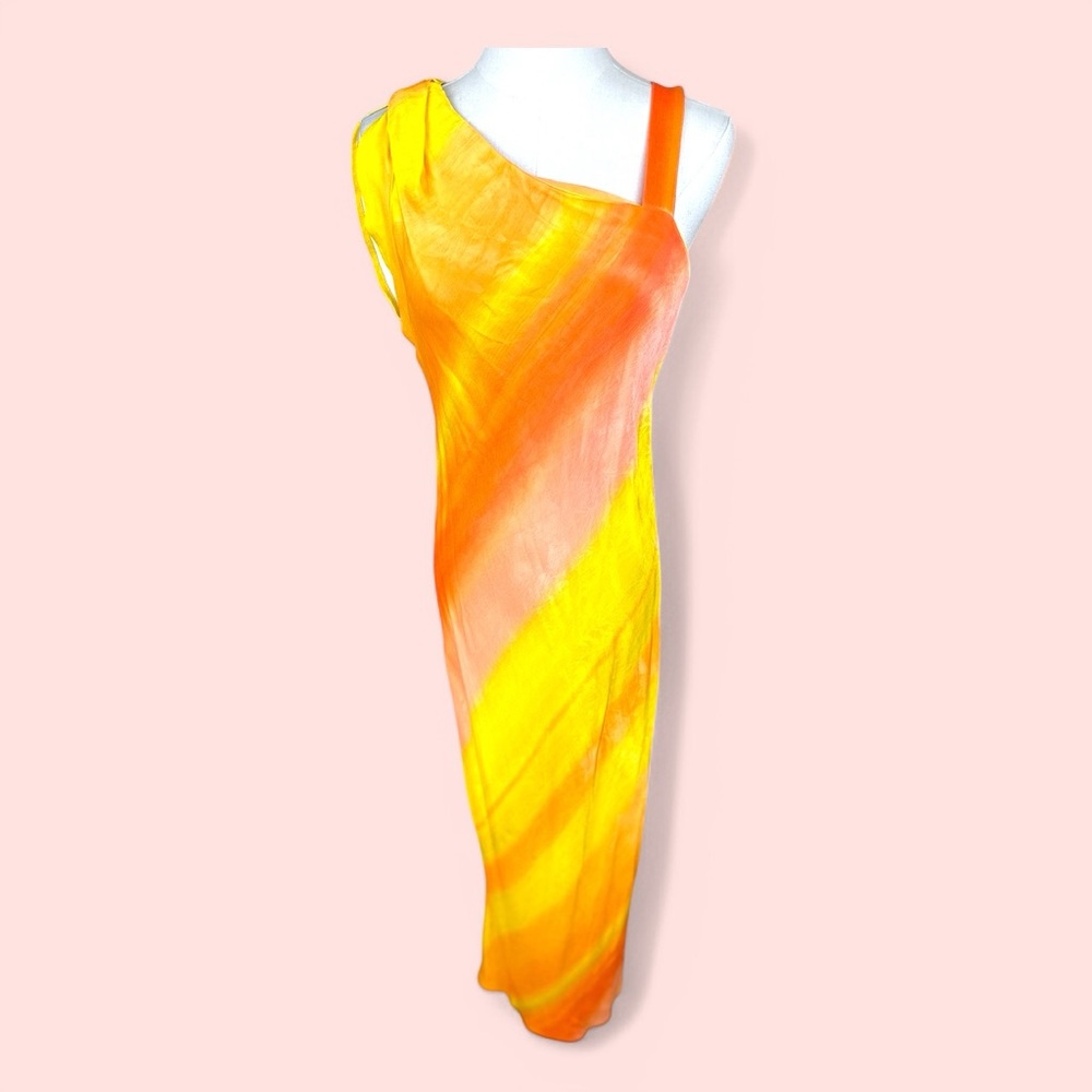 Du Paradis by‎ Anthropologie NWT SZ LGE Obre one shoulder maxi dress